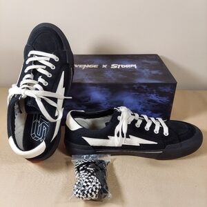 Vans Revenge X Storm Skateboard Shoes Mens Size 10 Sneakers Skate OG Black White